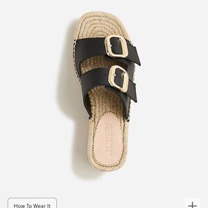 J.Crew espadrille block heel